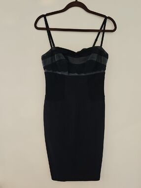 Danier Black Spaghetti Strap Sheath Dress, Size 4